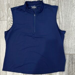 Vineyard Vines Deep Blue Sleeveless Golf Top-Size Large